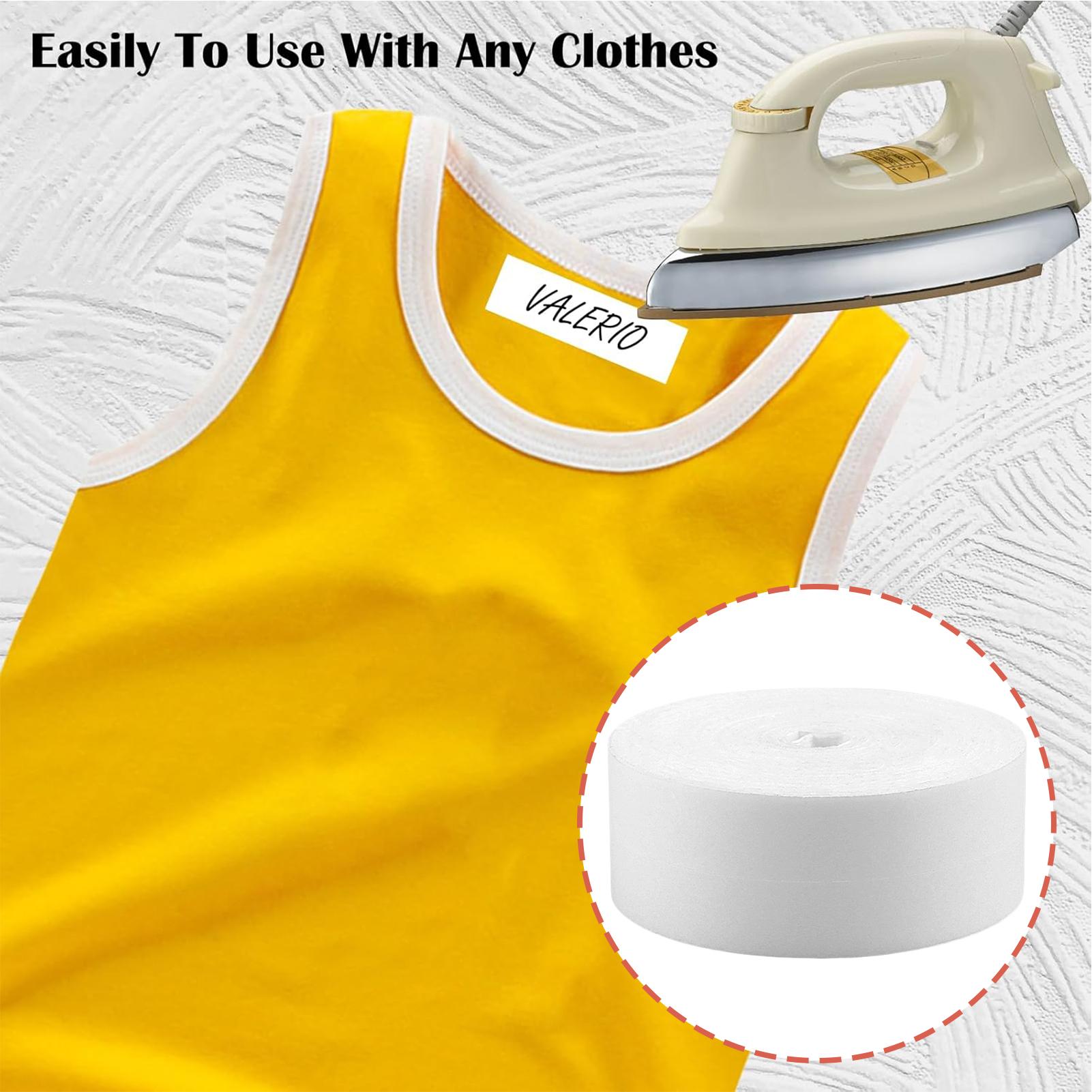 Baby Clothing Labels - 衣類名ラベル 布製 長持ちステッカー 洗濯可能 アイロン接着ラベル 子供用