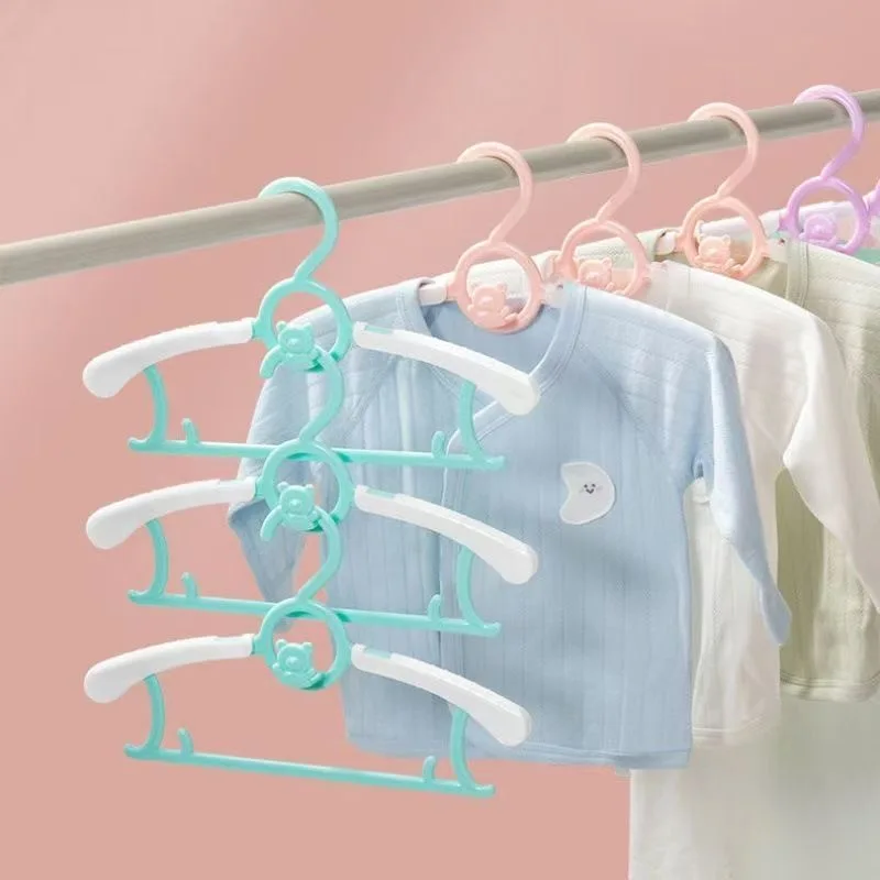 Baby Clothing Wardrobe - 5/10/20 個拡張可能なベビー保育園クローゼットハンガー省スペース子供用滑り止めハンガー女の子男の子幼児子供用
