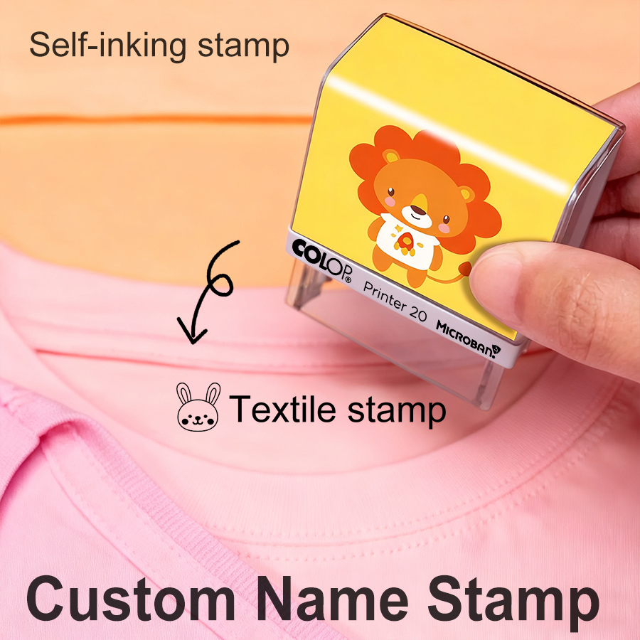 Baby Clothing Labels - 子供服の名前スタンプ｜布用の防水名前印｜洗濯しても落ちないスタンプで園児服・保育園グッズ・小学校の袋物に名前付け｜ネームスタンプ 可愛い ギフト