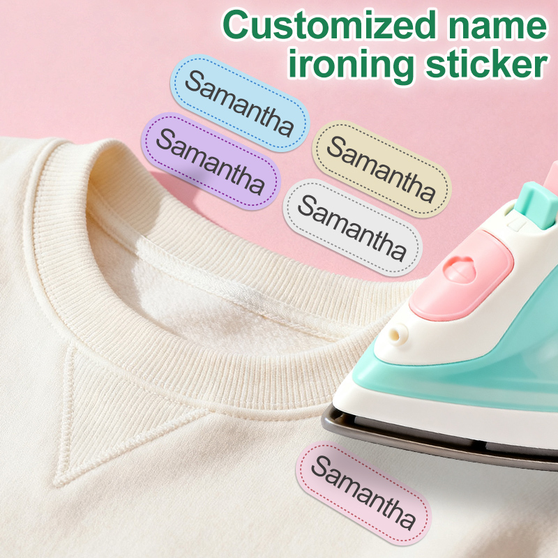 Baby Clothing Labels - アイロンがけ用ラベル - 綿用 - 学校、スポーツ、クラブ、老人ホーム、衣類、DIYアクセサリー用、洗濯機で洗えます