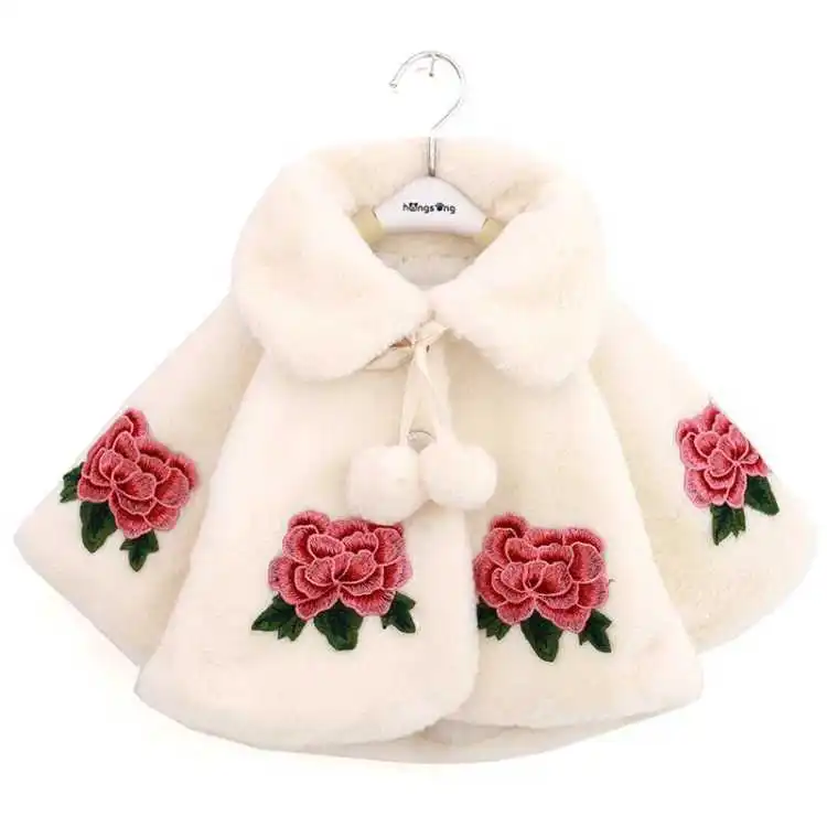 Baby Clothing Crochet - 子供のための毛皮の模造ポンチョ,女の子のためのマント,幼児のためのケープジャンパー,子供のためのカーディガン服,春,秋