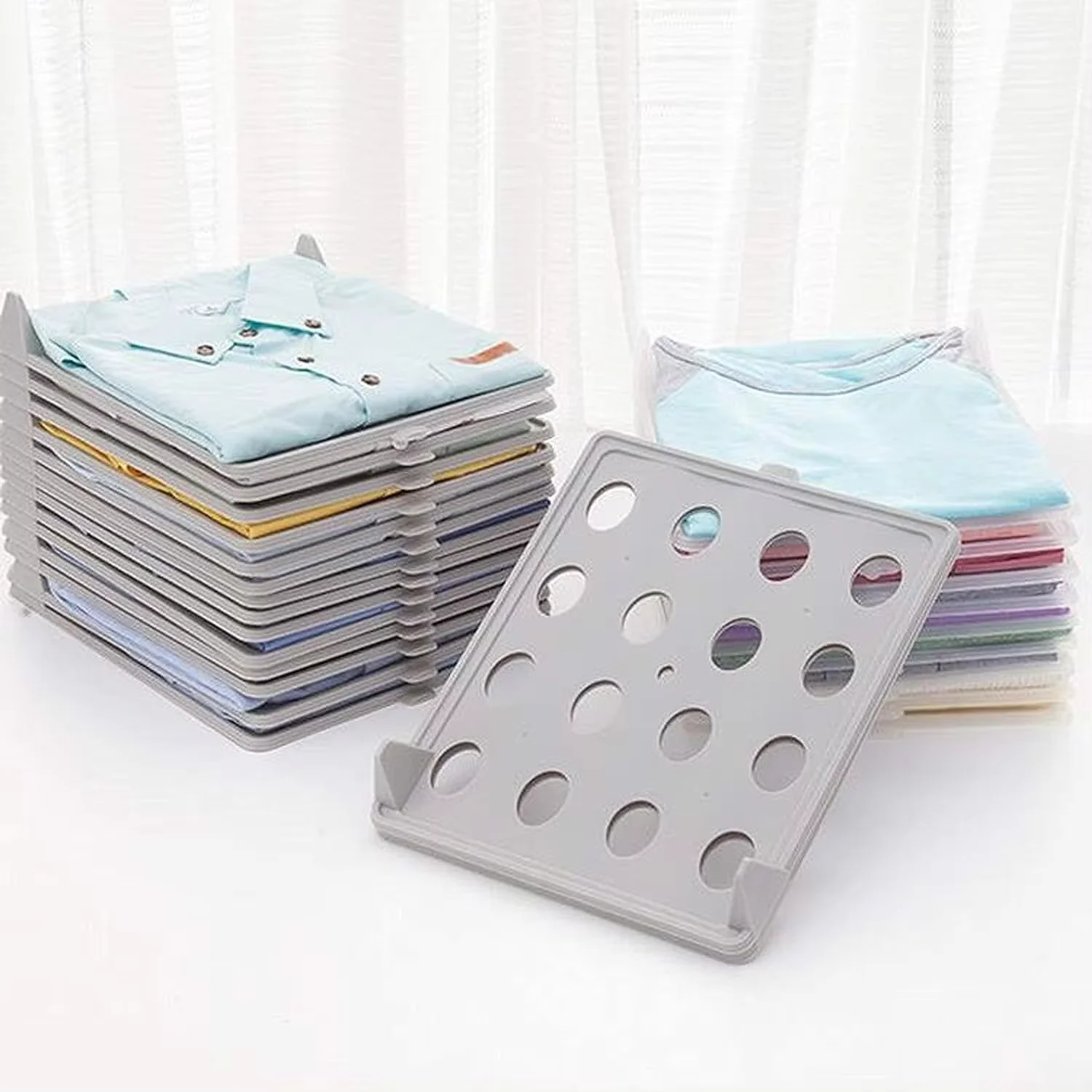 Baby Clothing Wardrobe - シャツオーガナイザー Tシャツフォルダーボード衣類怠惰な折りたたみボードディバイダー多機能ワードローブ収納ベビーキッズ写真撮影