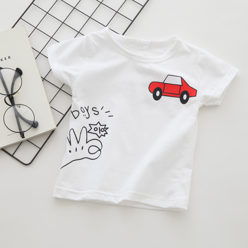赤ちゃんと男の子のための綿のTシャツ,半袖の服,カジュアルな - Baby Clothing Sale のレビューと価格