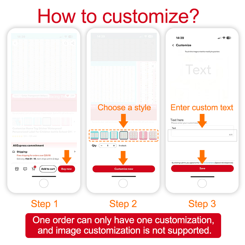 カスタマイズされた子供の学校名タグ - ユニフォーム、バッグ - Baby Clothing Labels のレビューと価格