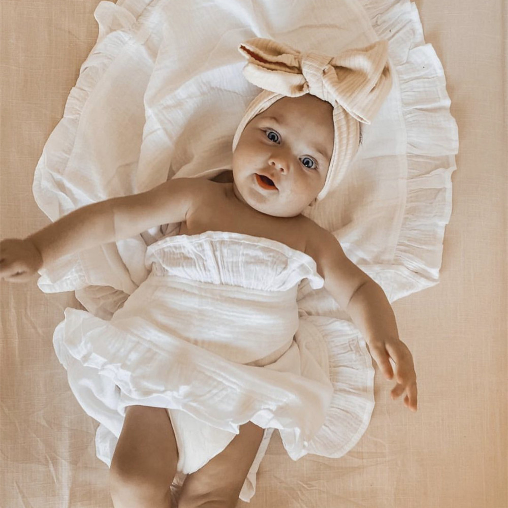 インフリルモスリンベビーおくるみブランケット新生児寝具オーガ - Baby Clothing Organic Cotton のレビューと価格