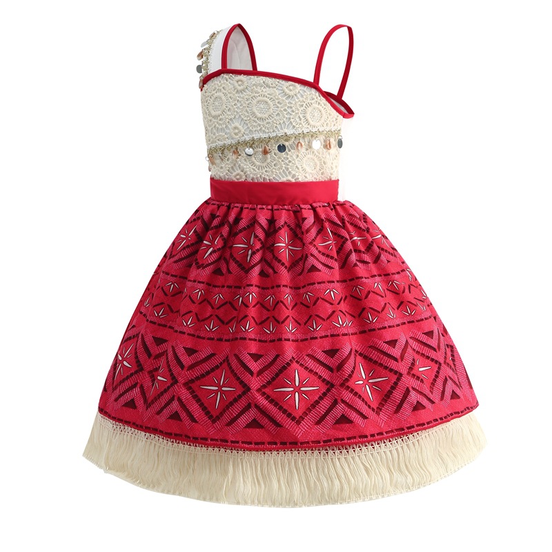 2026 ドレス女の子子供服コスプレヴァイアナプリンセスドレ - Baby Q Clothing のレビューと価格
