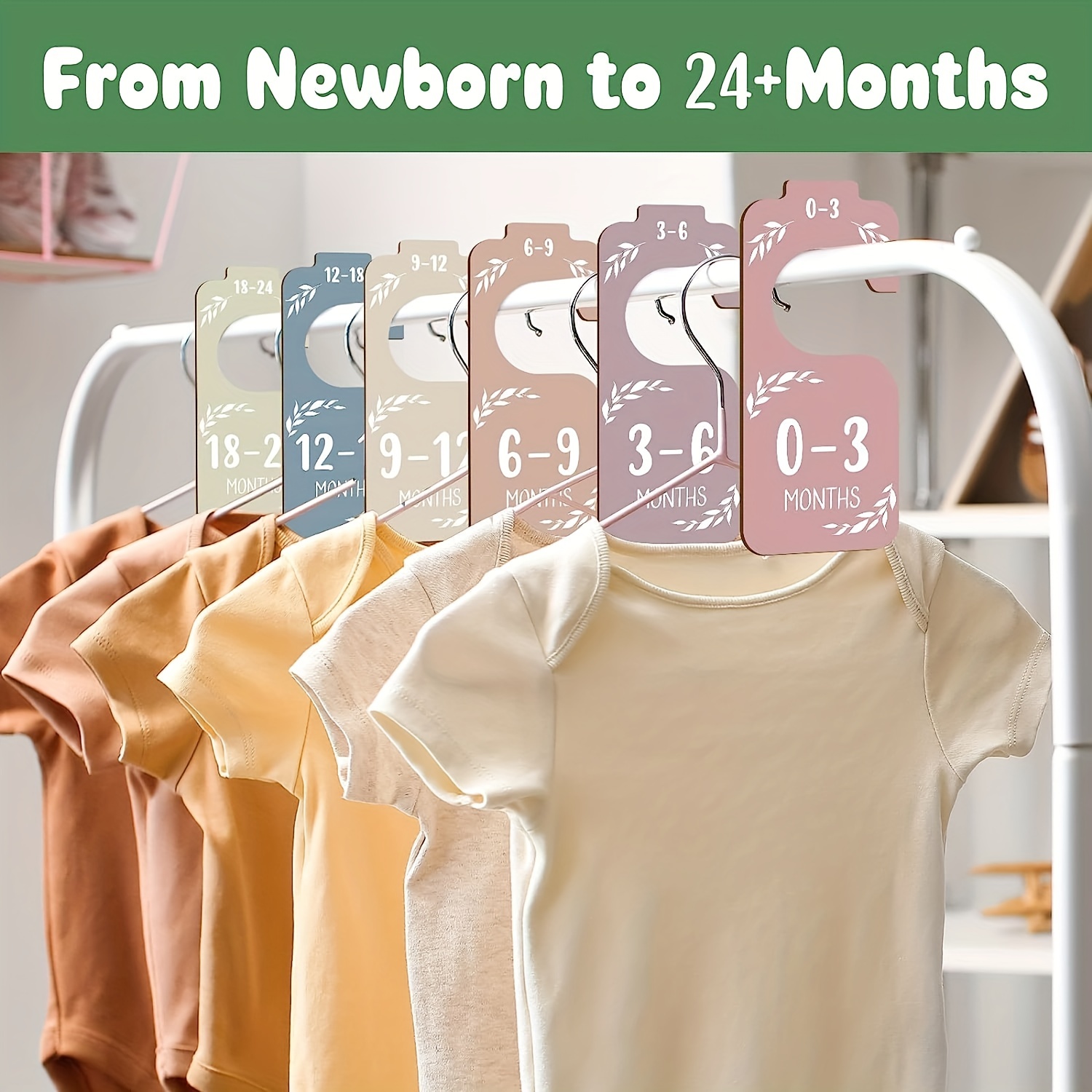 8 個の木製ベビークローゼットディバイダーベビー服オーガナイ - Baby Clothing Wardrobe のレビューと価格