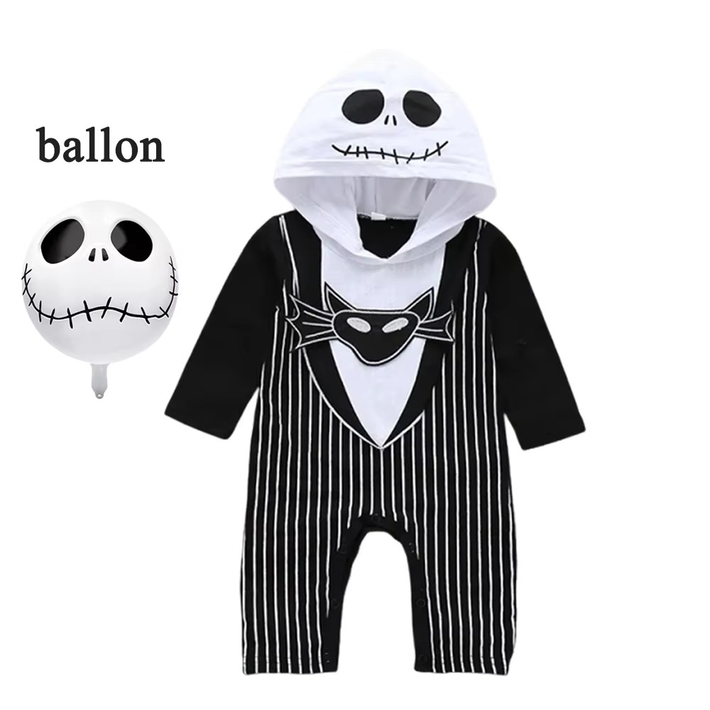 赤ちゃん男の子フード付きロンパースハロウィンコスプレジャック - Baby Q Clothing のレビューと価格