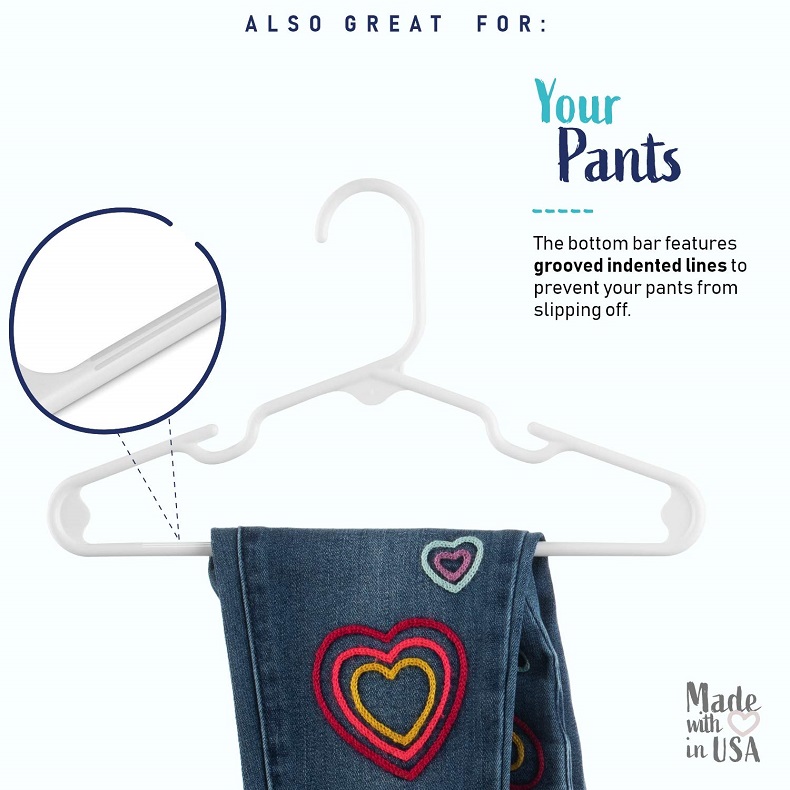 20個セット - 子供用プラスチックハンガー、ベビーハンガー - Baby Clothing Wardrobe のレビューと価格