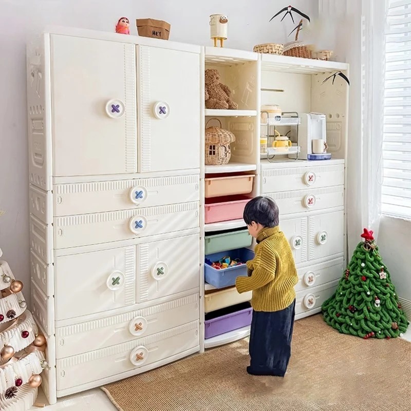 家具 ベビー服 おもちゃラック 収納キャビネット プラスチッ - Baby Clothing Wardrobe のレビューと価格
