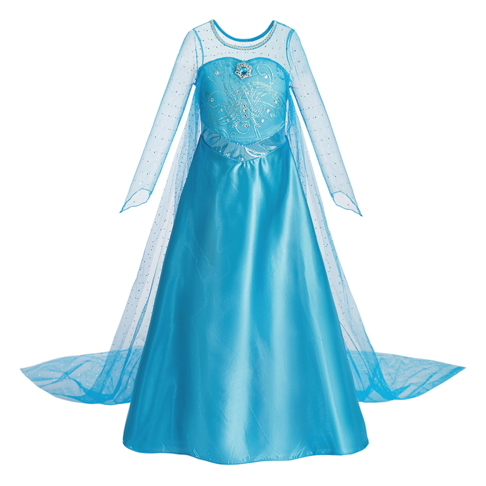 女の子プリンセスドレスコスプレ衣装子供ハロウィン仮装雪の女王 - Baby Q Clothing のレビューと価格