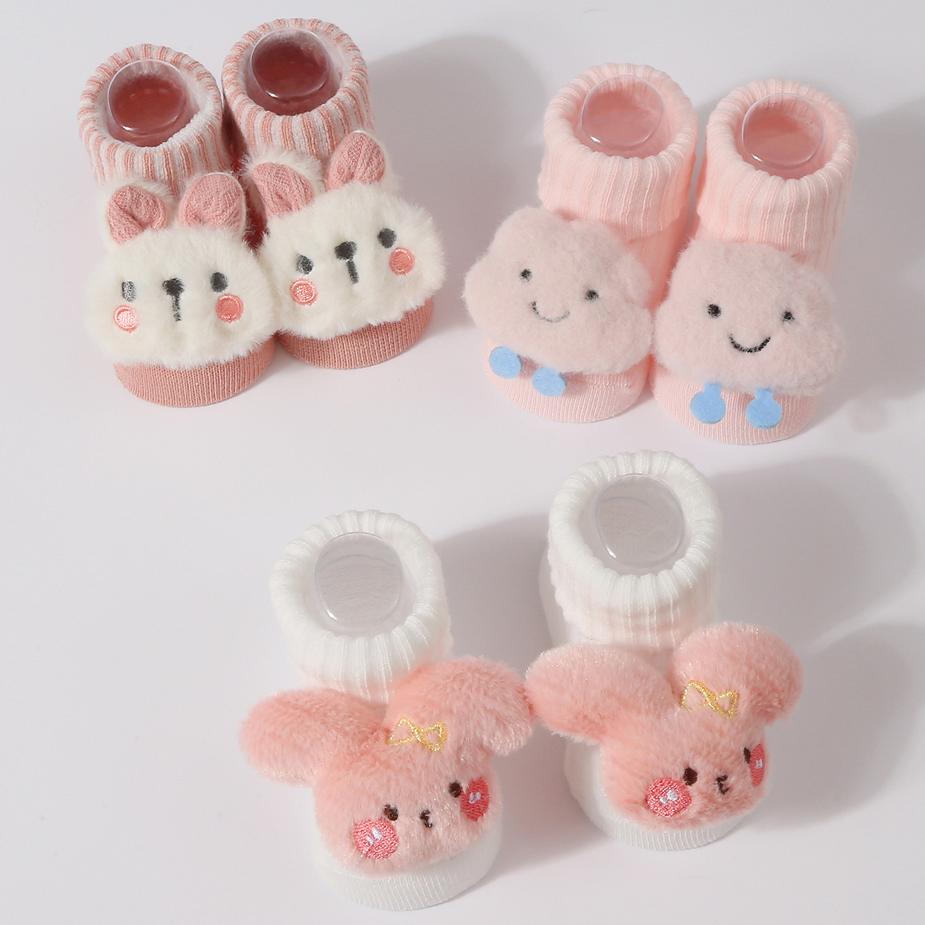 3 ペア/セットベビーソックスガールズボーイズ新生児アクセサ - Baby Clothing Crochet のレビューと価格