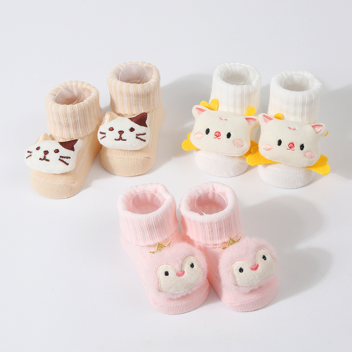 3 ペア/セットベビーソックスガールズボーイズ新生児アクセサ - Baby Clothing Crochet のレビューと価格