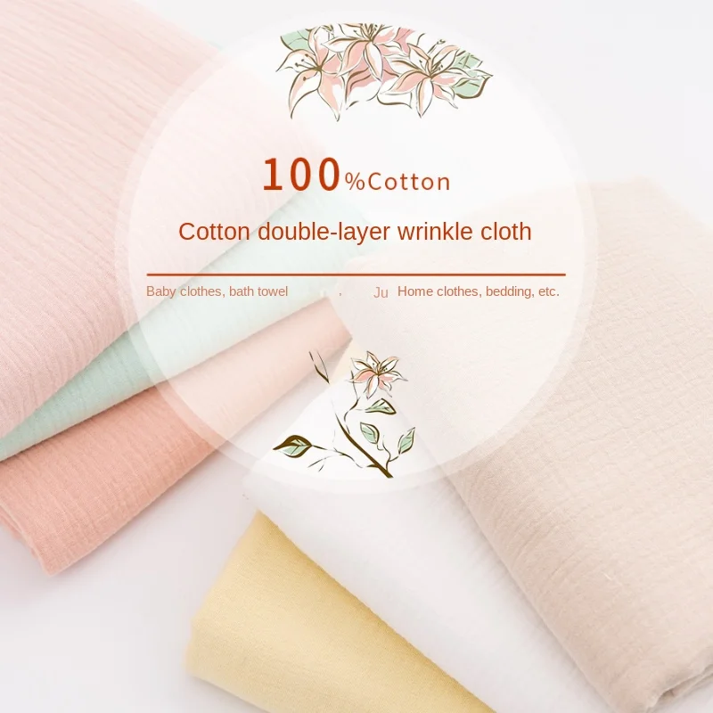 綿 100% 二層しわ生地クラス A ベビー無地吸収性バスタ - Baby Clothing Organic Cotton のレビューと価格