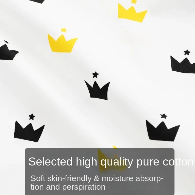 純粋な綿プリント生地ベビー寝具ベッドシーツキルトカバーパジャ - Baby Clothing Organic Cotton のレビューと価格