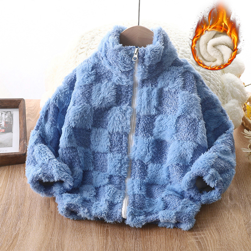 1 個子供冬厚いコート子供上着男の子女の子暖かいフリースジャ - Baby Clothing Crochet のレビューと価格