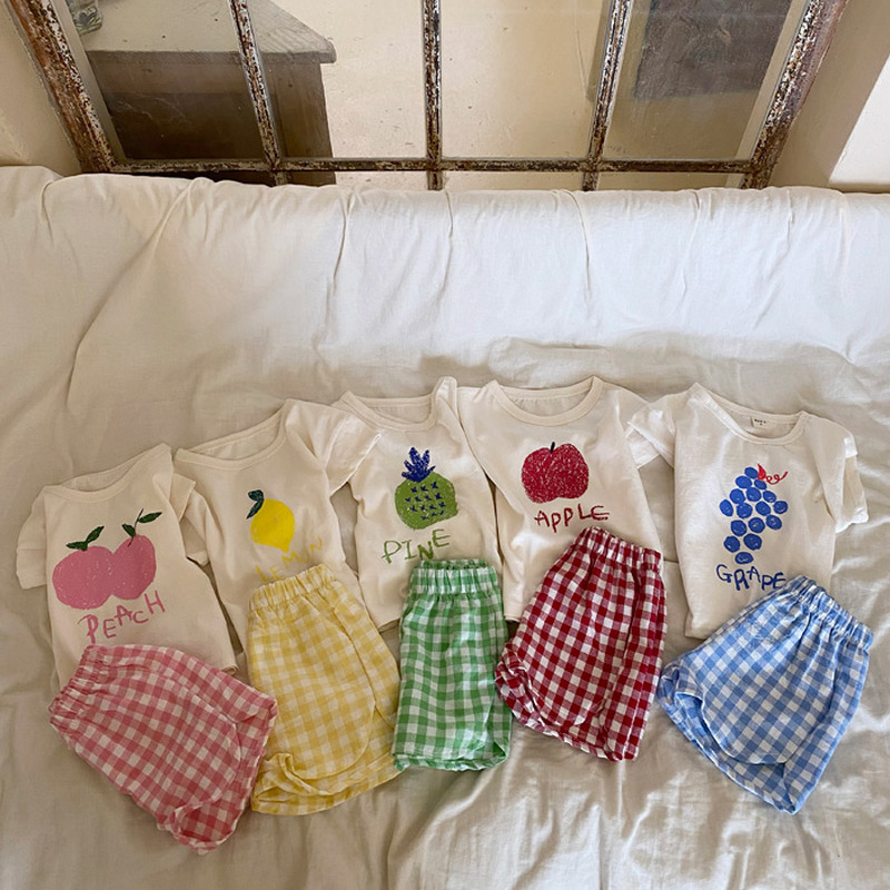 ベビーパジャマセット綿子供パジャマ幼児夏ノースリーブベビーナ - Baby Clothing Crochet のレビューと価格