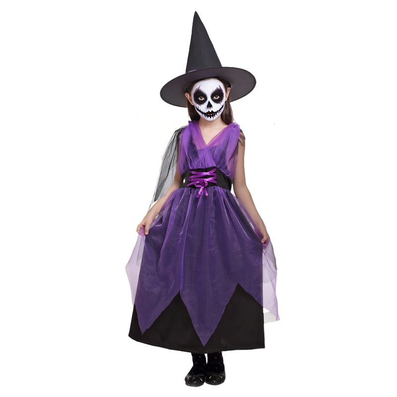 2-12T ハロウィン衣装子供女の子用パープルバットドレスカ - Baby Q Clothing のレビューと価格