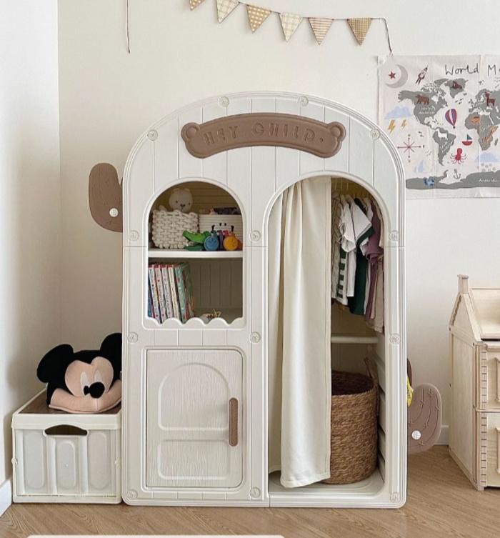 子供用ワードローブ家庭用寝室収納キャビネットベビーシンプルワ - Baby Clothing Wardrobe のレビューと価格