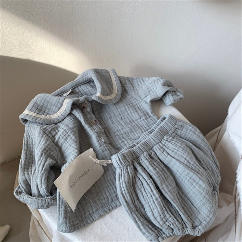 ベビー服セット 0-3 年オーガニックコットンネイビーデザイ - Baby Clothing Organic Cotton のレビューと価格
