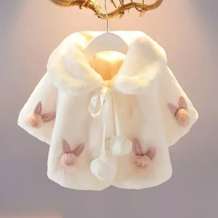 子供のための毛皮の模造ポンチョ,女の子のためのマント,幼児の - Baby Clothing Crochet のレビューと価格