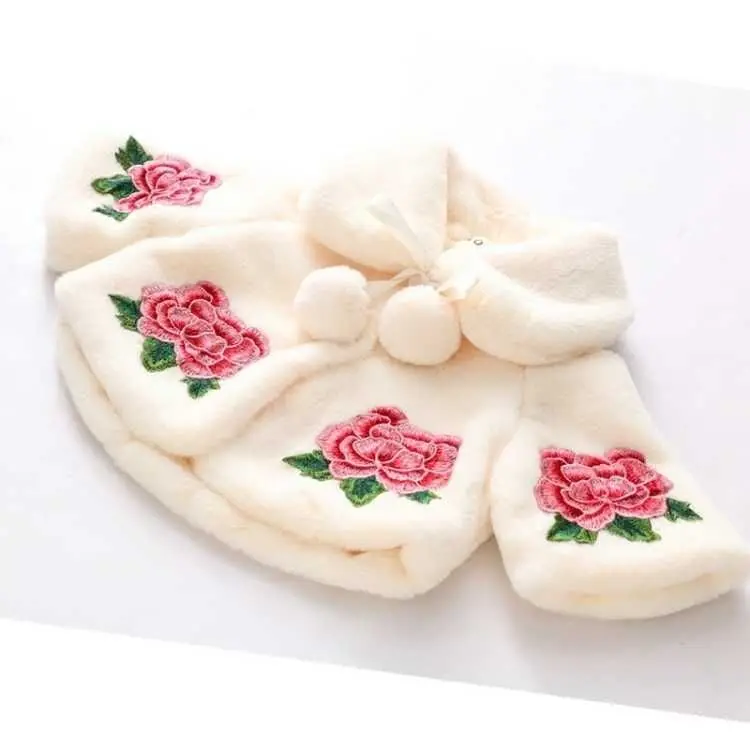 子供のための毛皮の模造ポンチョ,女の子のためのマント,幼児の - Baby Clothing Crochet のレビューと価格