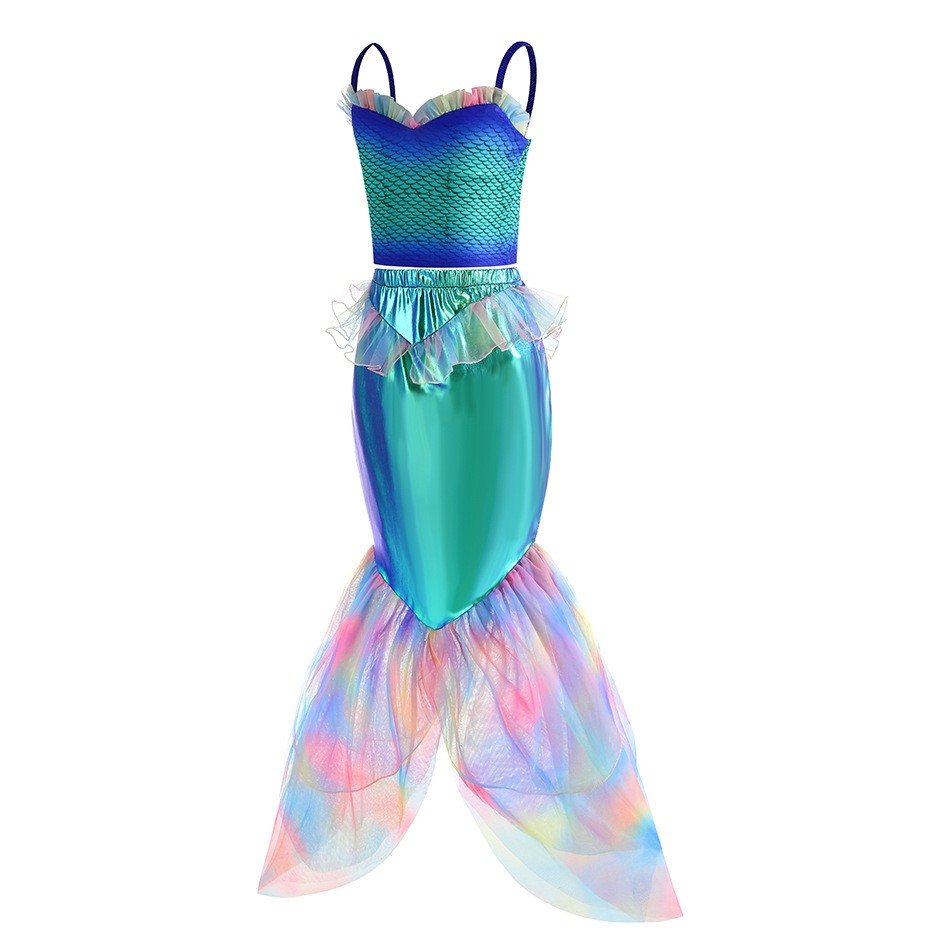 ディズニーマーメイドドレスアップ衣装女の子アリエルコスプレ誕 - Baby Q Clothing のレビューと価格