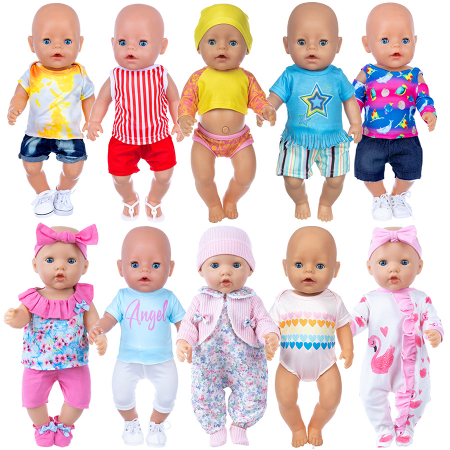 人形の服 18 インチリボーンドール用かわいいパジャマスーツ - Baby Clothing On Sale のレビューと価格