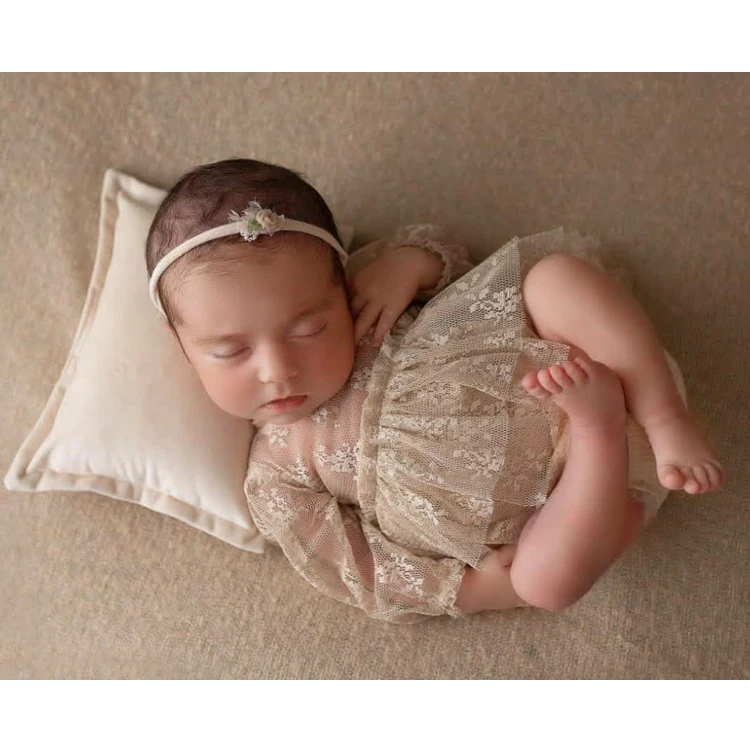新生児の写真撮影の小道具女の赤ちゃんのレースの衣装ボディスー - Baby Clothing On Sale のレビューと価格