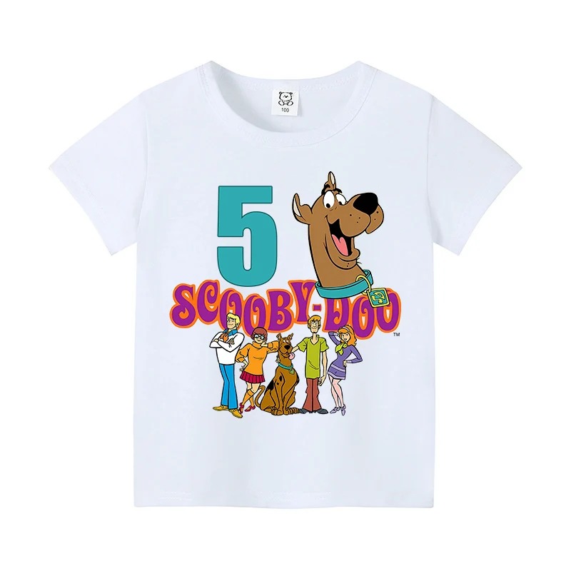 スクービードゥー誕生日番号 Tシャツベビーサマーコットン T - Baby Clothing On Sale のレビューと価格