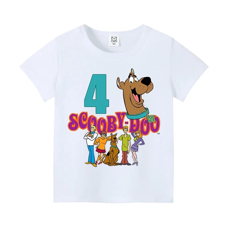 スクービードゥー誕生日番号 Tシャツベビーサマーコットン T - Baby Clothing On Sale のレビューと価格