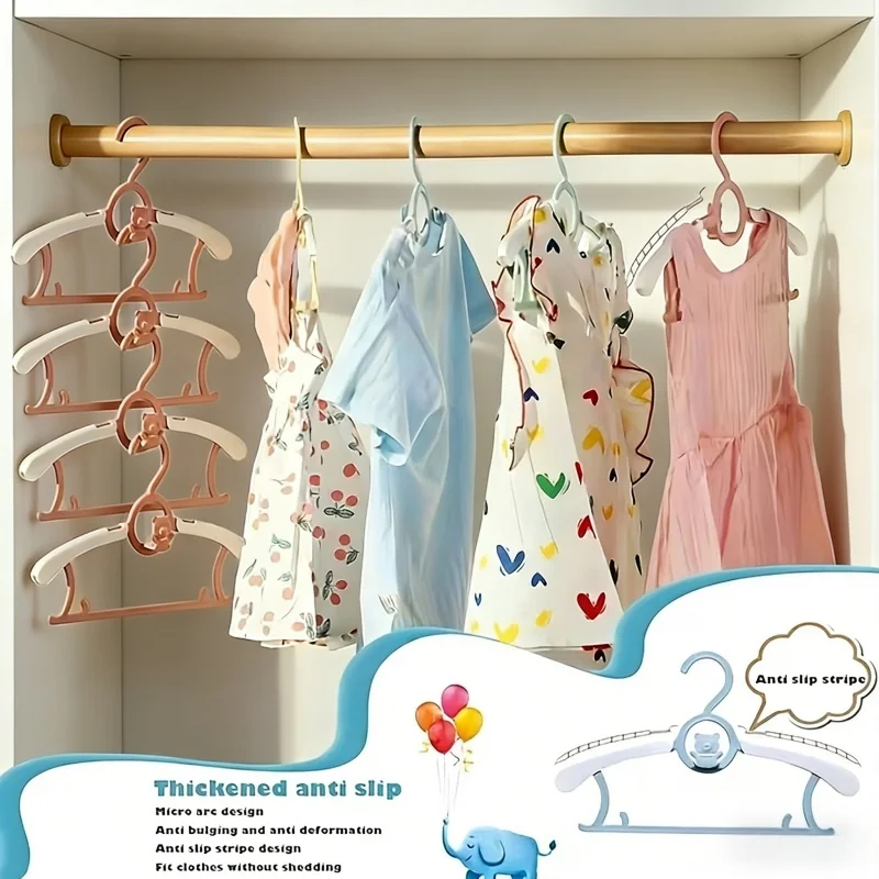 30 パック PP プラスチックベビー服ハンガー格納式アンチ - Baby Clothing Wardrobe のレビューと価格