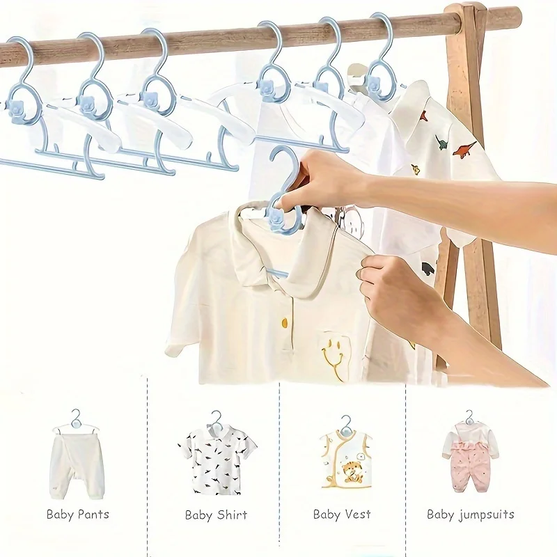 30 パック PP プラスチックベビー服ハンガー格納式アンチ - Baby Clothing Wardrobe のレビューと価格
