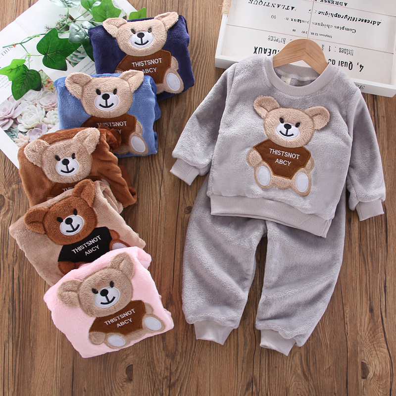 新しい冬の赤ちゃん女の子男の子ホームウェアセット秋のファッシ - Baby Clothing Crochet のレビューと価格