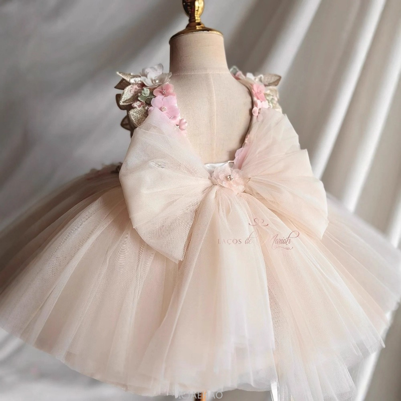 結婚式のドレス夏子供女の子最初の誕生日花柄プリンセスガウン衣 - Baby Clothing For Summer のレビューと価格