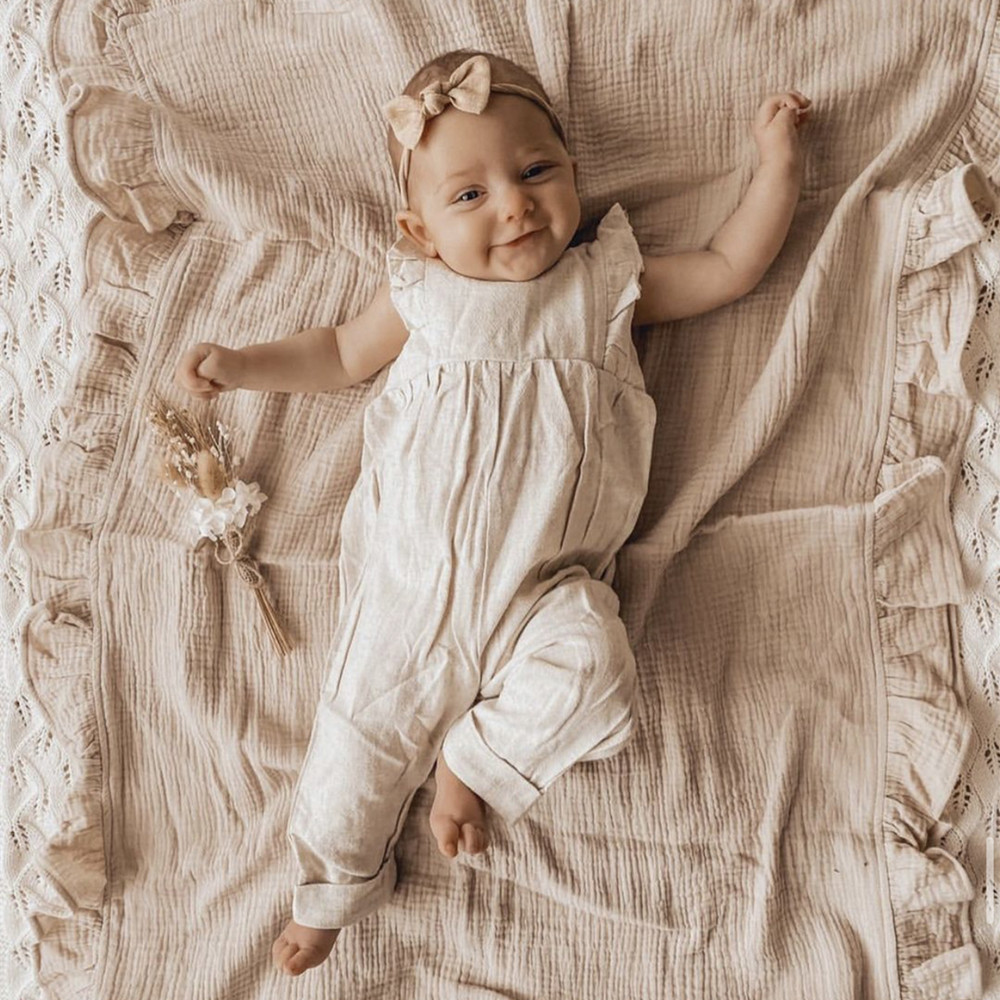 インフリルモスリンベビーおくるみブランケット新生児寝具オーガ - Baby Clothing Organic Cotton のレビューと価格